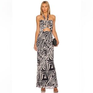 Ronny Kobo Lopte Dress in Zebra